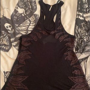 Free people beaded intimate tank.